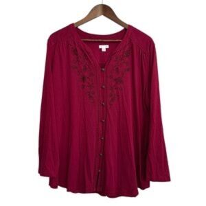 J Jill unworn Embroidered top/tunic